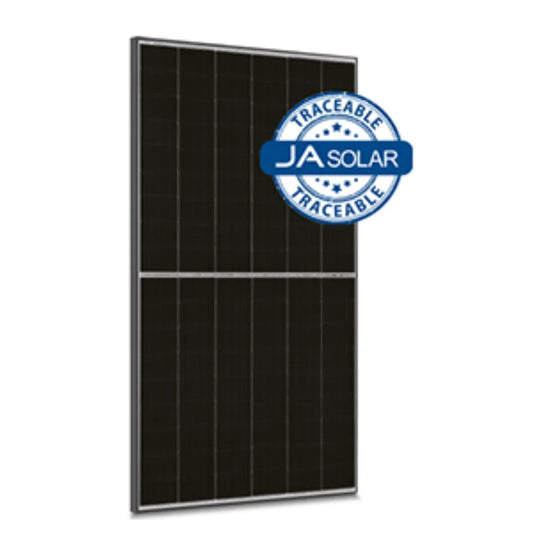 JA Solar 465W N-type Double Glass Monofacial LR Traceable Low Carbon 54 Cell Black Frame MC4
