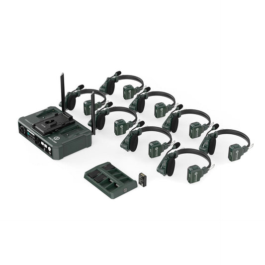 Hollyland Solidcom C1-8S Wireless DECT Intercom System, 9 Headsets + HUB (1.9 GHz)