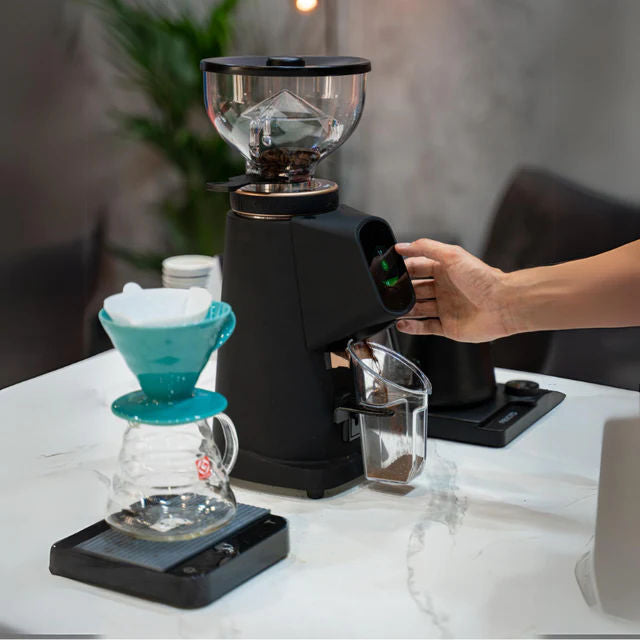 Fiorenzato All Ground Sense Coffee Grinder In Use