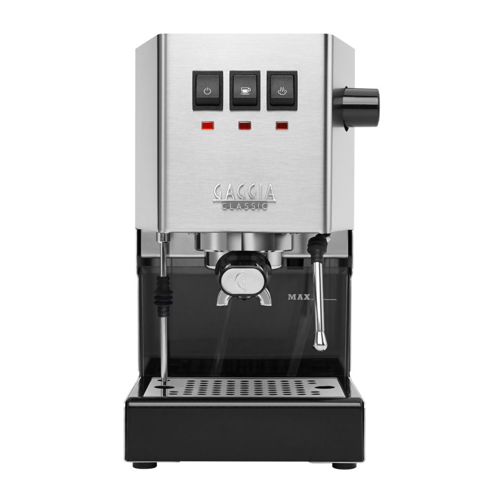 Gaggia Classic E24 Home Espresso Machine Steel Front