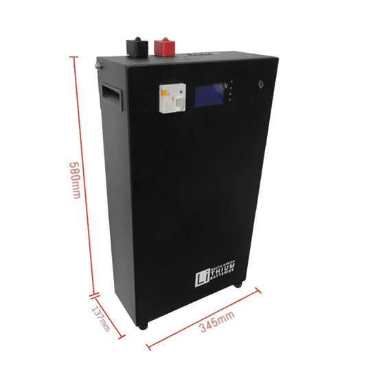 LBSA 25.6V 208Ah 5.3kWh LiFePO4 Battery (Black)