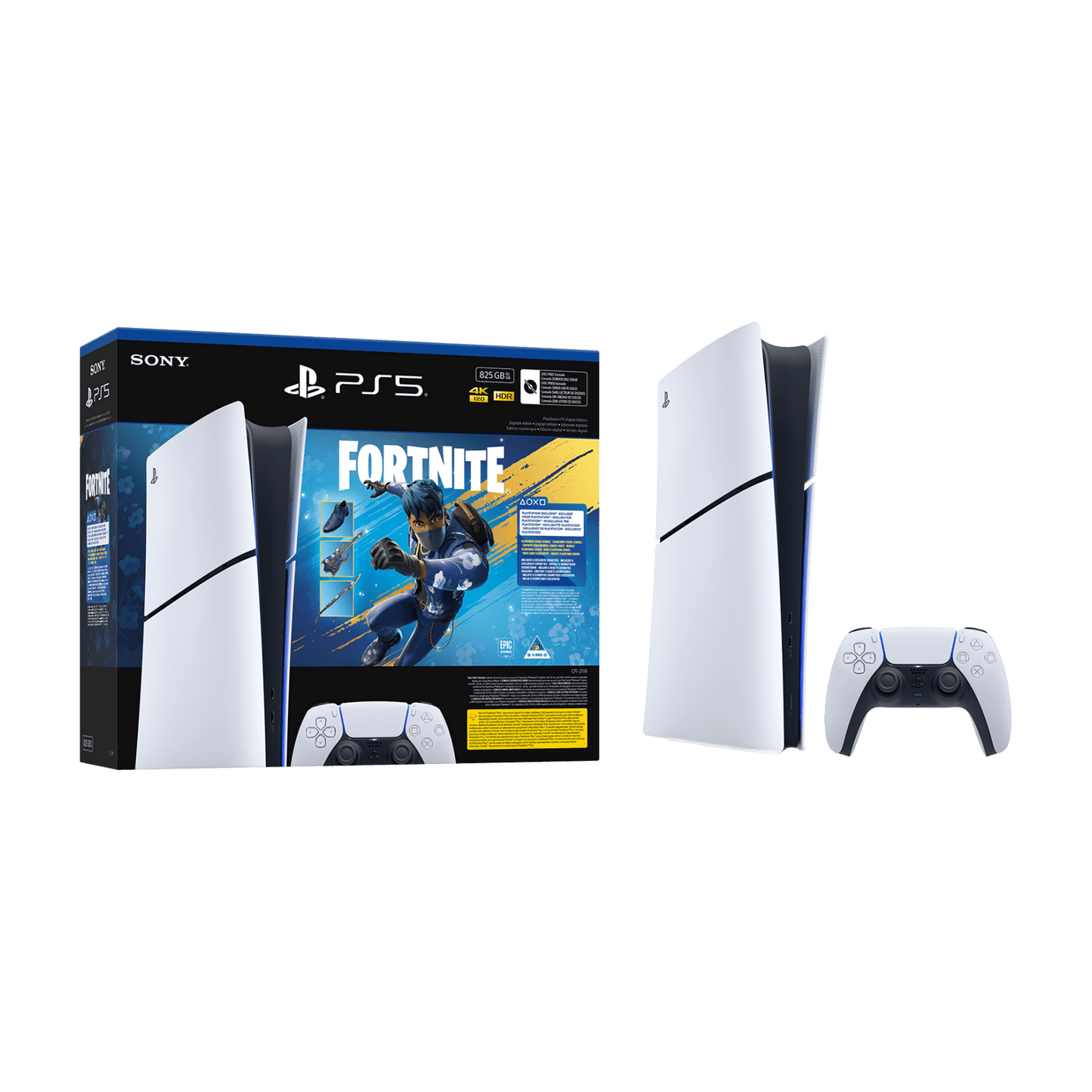 PS5 Slim Digital+ Fortnite Flowering Chaos (Voucher) - KOODOO