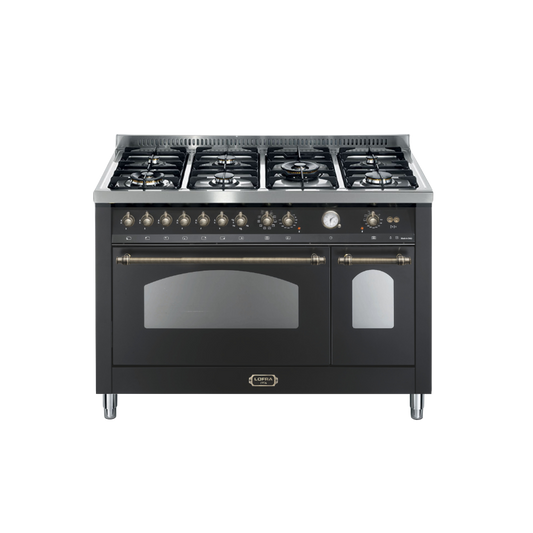 Lofra Dolce Vita Electric Oven with 7 Burner Gas Top – 120cm (Bronze)