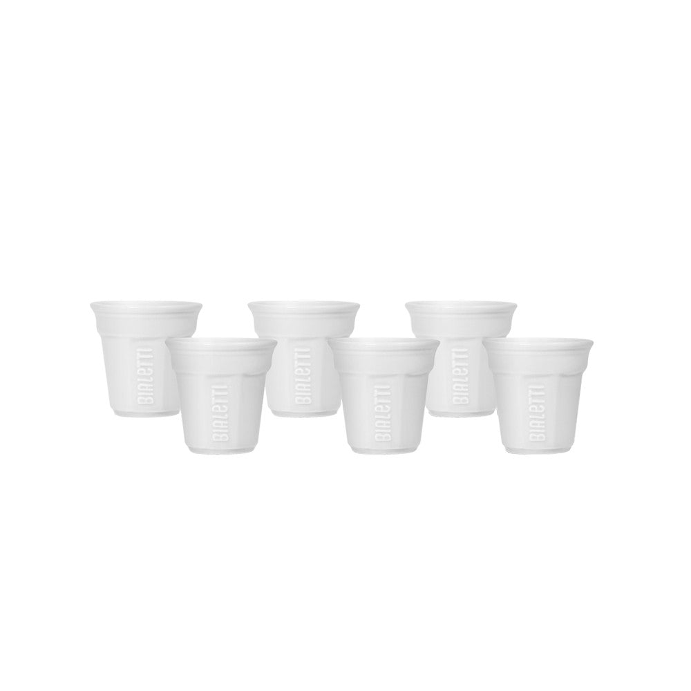 Bialetti Bicchierini Coffee Cups White