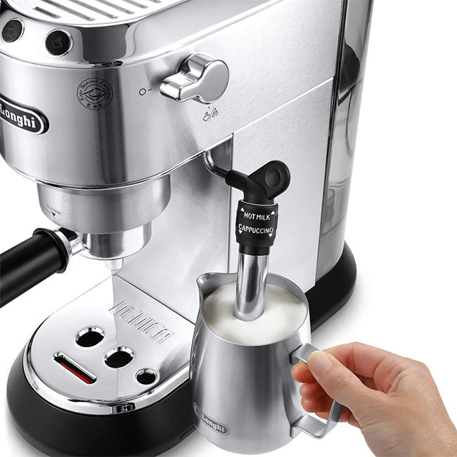 DeLonghi Dedica EC685 Manual Espresso Coffee Machine Chrome