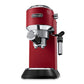 DeLonghi Dedica Style Manual Pump Espresso Machine EC685 Matte Red