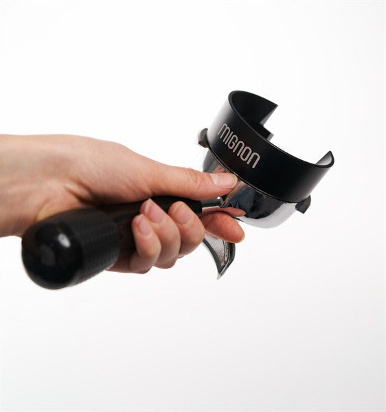 Eureka Mignon Dosing Funnel On Portafilter