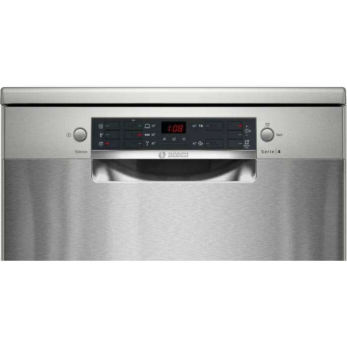 Bosch 13 Place Freestanding Dishwasher Series 4 Silver Inox SMS45NI00Z