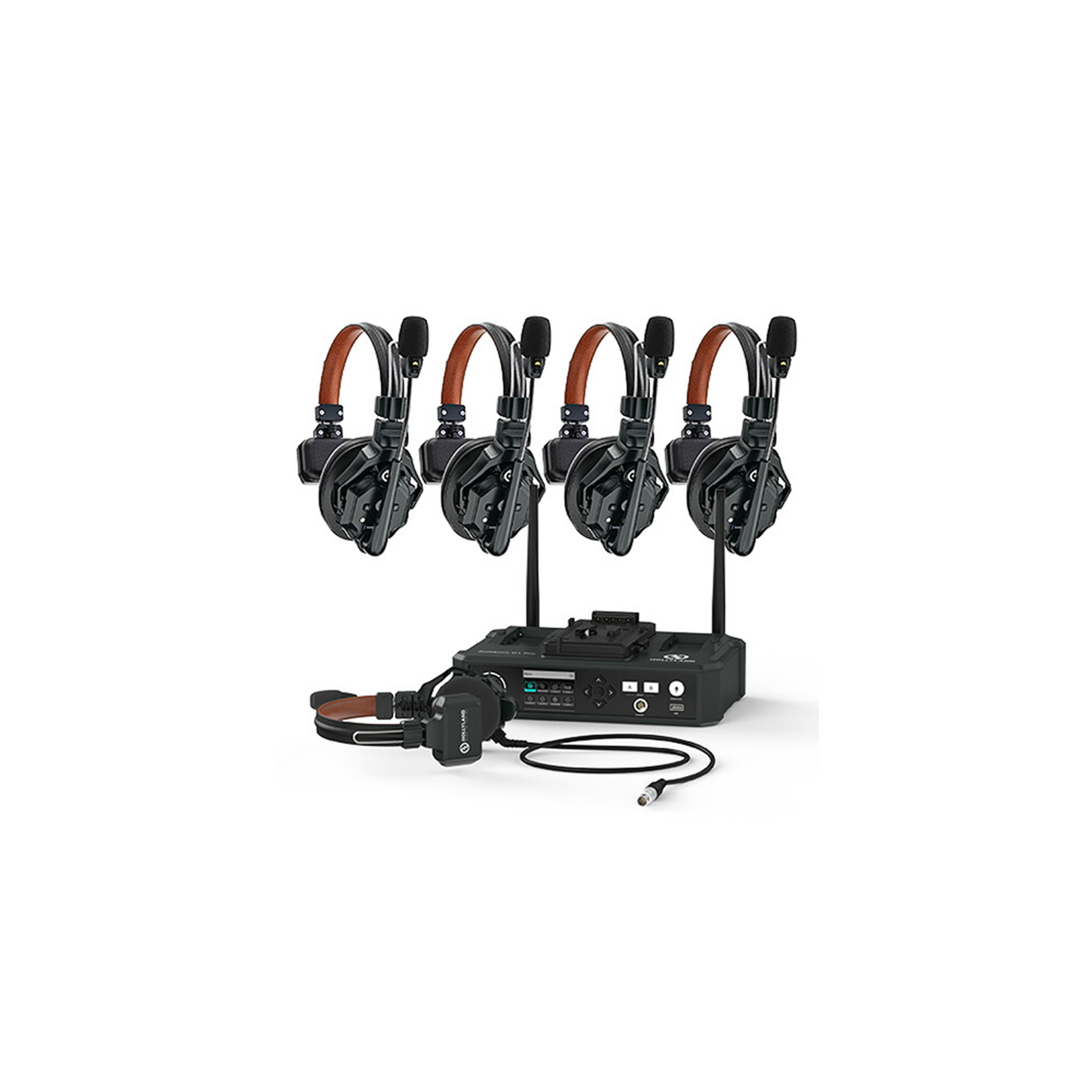 Hollyland Solidcom C1 Pro-5S Full-Duplex ENC Wireless Intercom System with 5 Headsets (1.9 GHz)