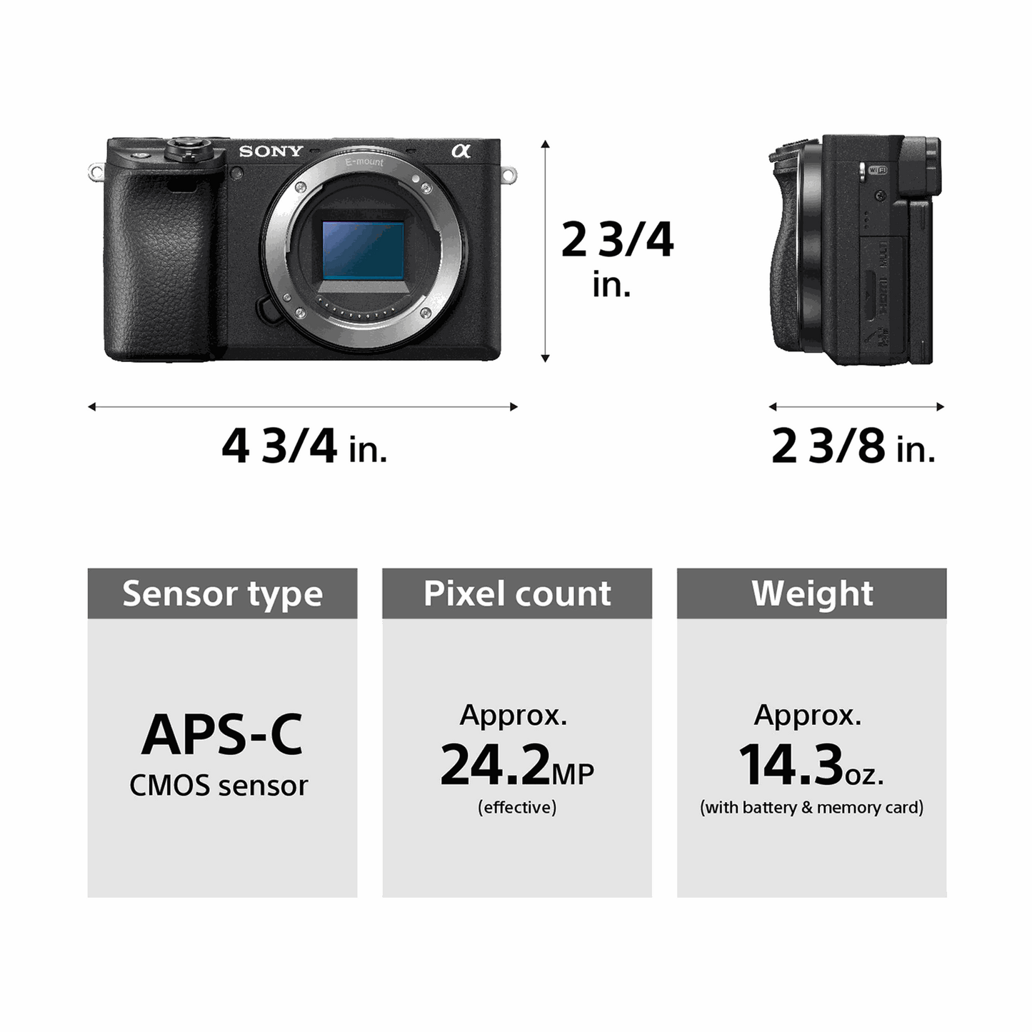 Sony a6400 Mirrorless Camera with 18-135mm Lens