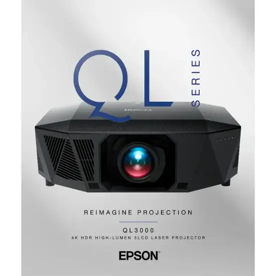 Epson QL3000 4K HDR High-Lumen 3LCD Laser Projector (Each)