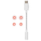 JBL Quantum 50C In-Ear Wired Gaming Headphones With USB-C Adapter