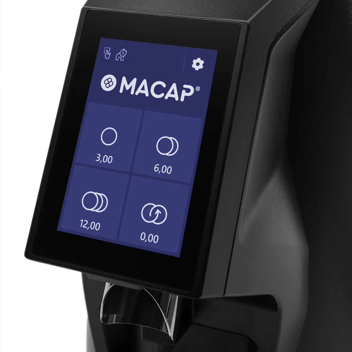 Macap MI40 Touch Commercial Espresso Grinder Touchscreen