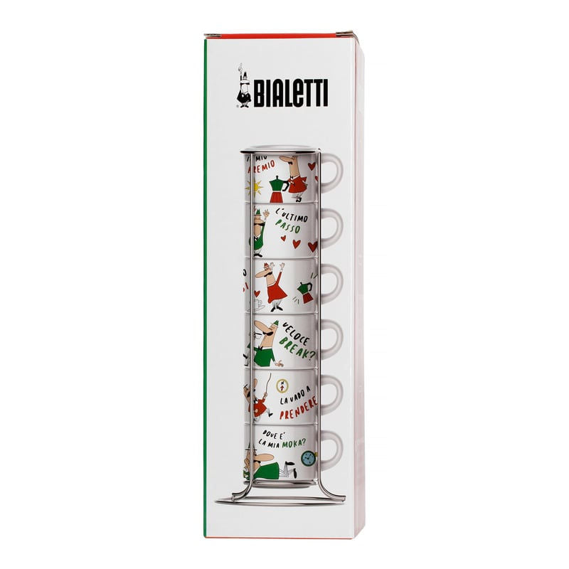 Bialetti L'Omino Italiano cup set packaging