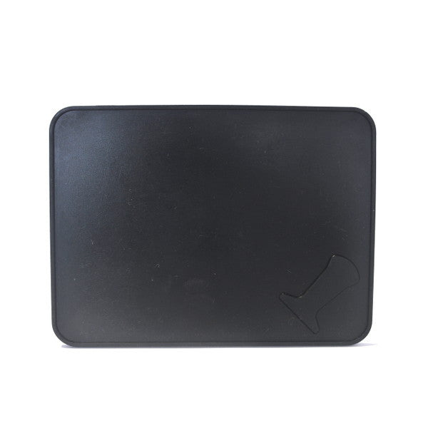Black Silicone Rectangular Tamping Mat Top