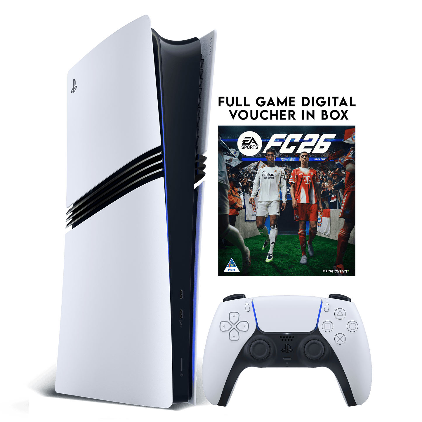 PlayStation 5 Digital Pro Console + EA SPORTS FC 26 (Voucher)