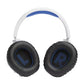 JBL Quantum 360P Console Wireless Over-Ear Gaming Headset With Detachable Mic For Playstation - White/Blue