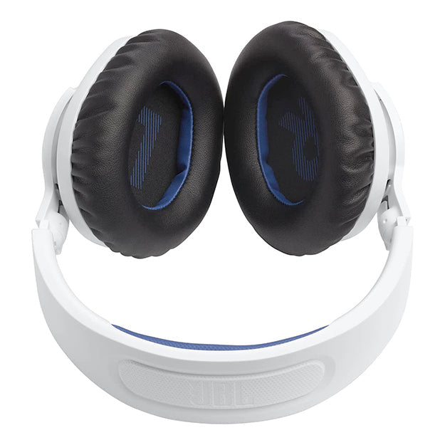 JBL Quantum 360P Console Wireless Over-Ear Gaming Headset With Detachable Mic For Playstation - White/Blue
