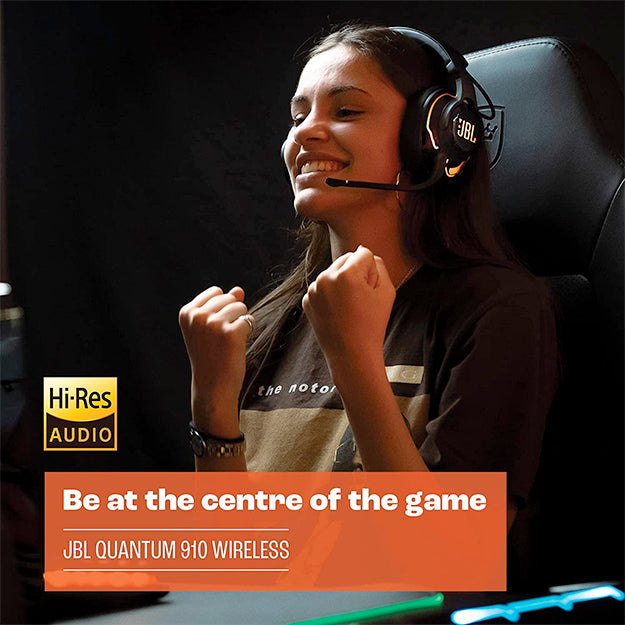 JBL Quantum 910 Wireless Over-Ear ANC Gaming Headset - Black