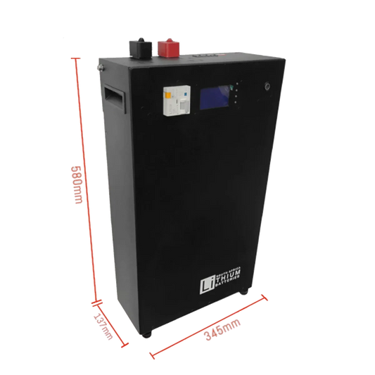 LBSA 51.2V 104Ah 5.3kWh LiFePO4 Battery (Black)