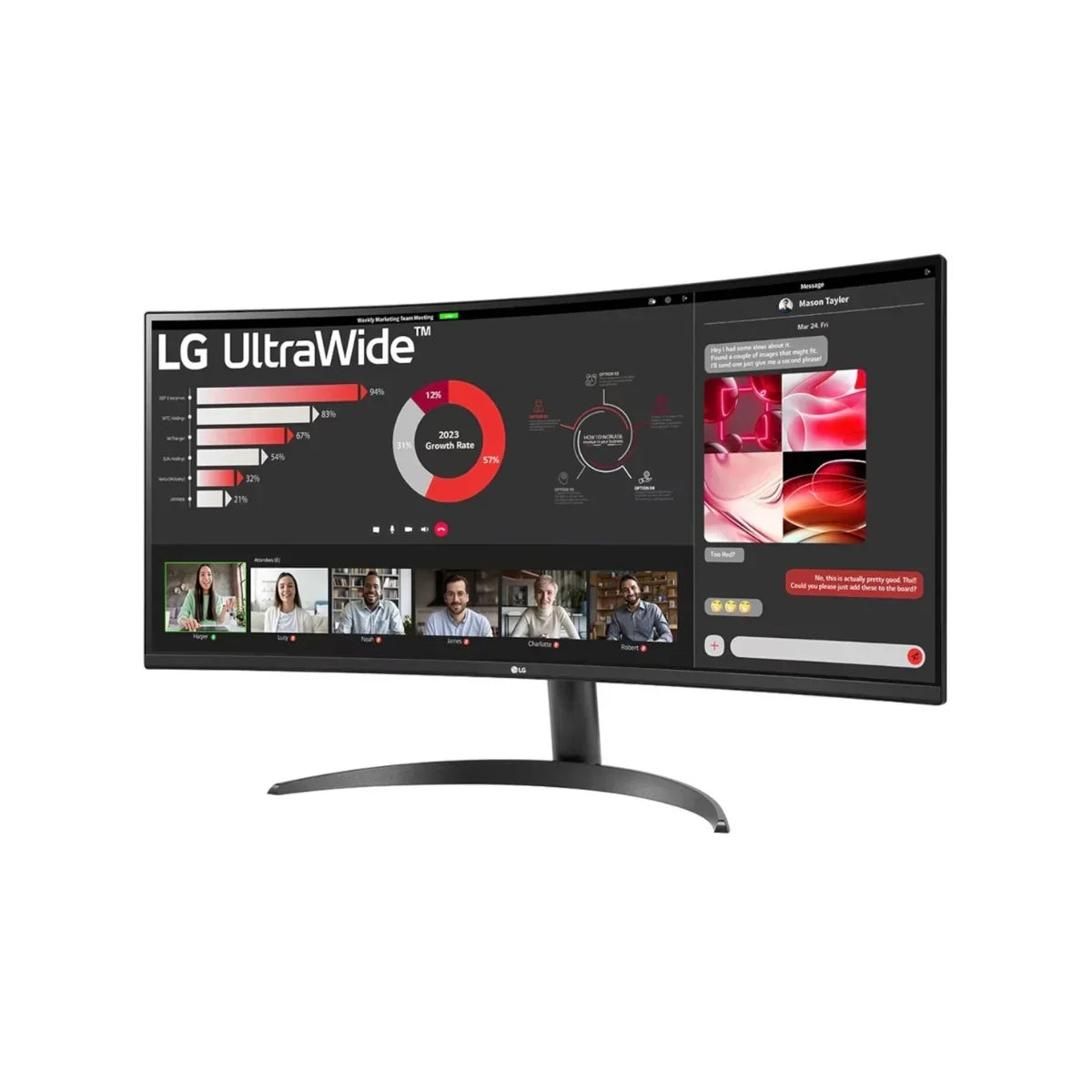 LG UltraWide 34″ QHD VA Curved Monitor 100Hz