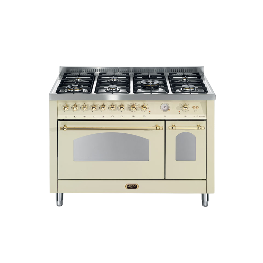 Lofra Dolce Vita Electric Oven with 7 Burner Gas Top – 120cm (Gold)