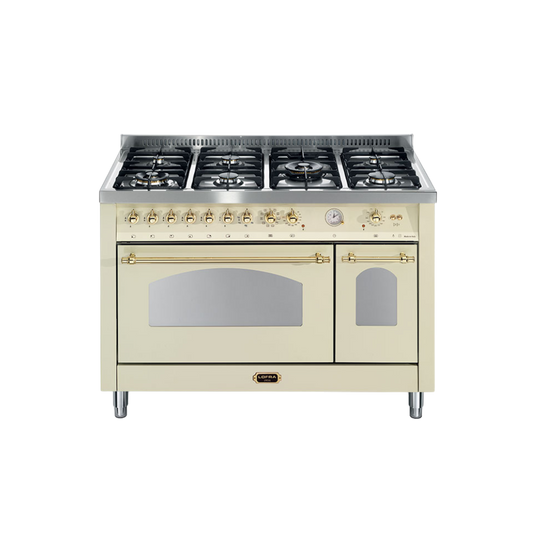 Lofra Dolce Vita Electric Oven with 7 Burner Gas Top – 120cm (Gold)