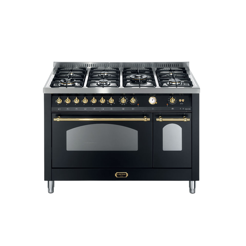 Lofra Dolce Vita Electric Oven with 7 Burner Gas Top – 120cm (Gold)