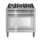 Lofra Professional Electric Oven with 5 Burner Gas Top – 90cm