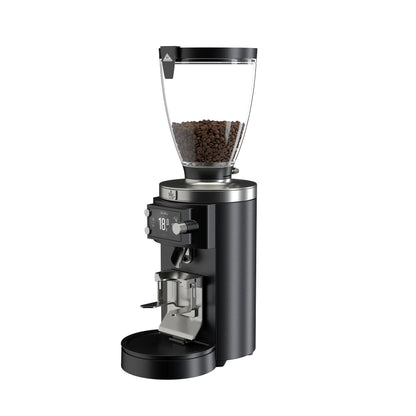Black Mahlkonig E65 GbS Espresso Grinder against a white background