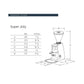 Mazzer Super Jolly Dimensions