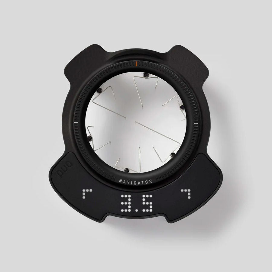 Puq Navigator WDT tool solo against white background with digital readout
