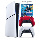 PS5 Slim Digital+ Fortnite Flowering Chaos (Voucher) + PS5 Dual Sense Volcanic Red