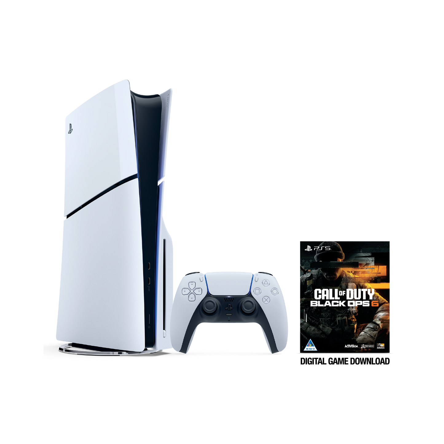 PS5 Slim + Call of Duty: Black Ops 6 (Voucher) Bundle