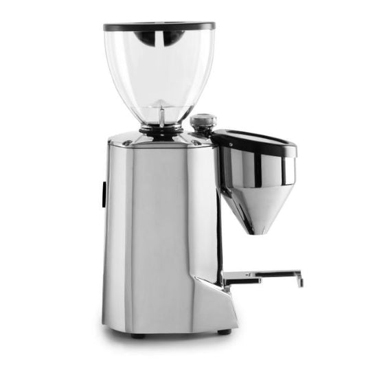 Rocket Fausto Digital On Demand Domestic Espresso Grinder Chrome Side View