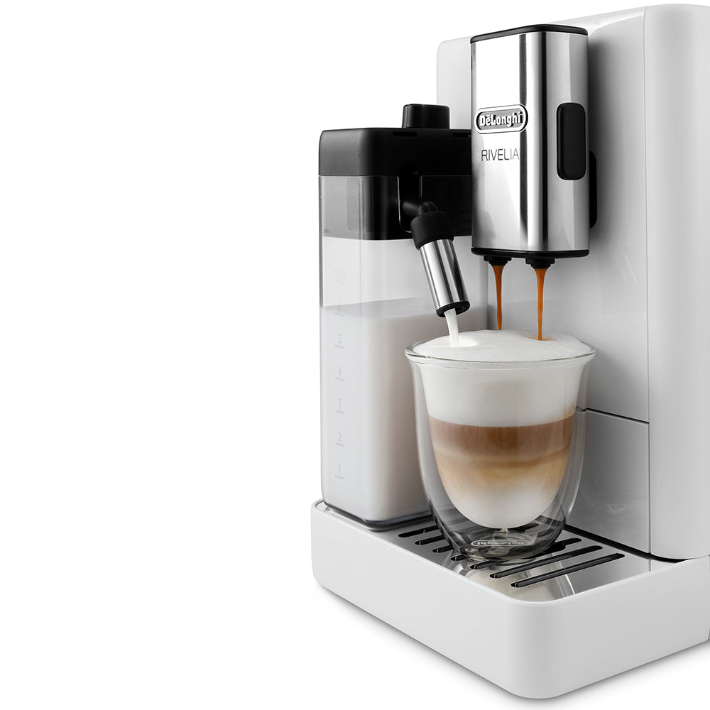DeLonghi Rivelia Bean To Cup Coffee Machine Arctic White