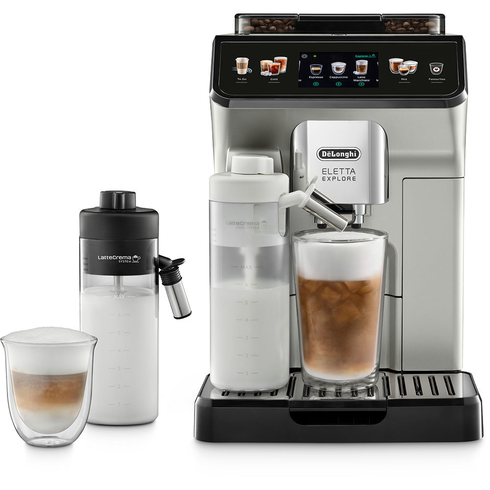 DeLonghi Eletta Explore Hot & Cold Bean-to-Cup Coffee Machine ECAM450.65S