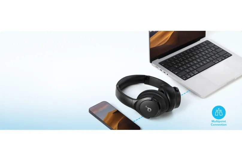 Soundcore Q20i Hybrid Active Noise Cancelling Headphones Black