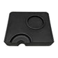 Black Silicone Corner Tamping Mat With Holder for espresso