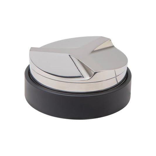 Image of the three-finned bottom of the Lelit Coffee Distributor tool