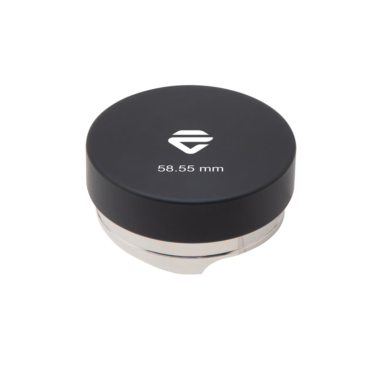Image of the top of the Lelit Coffee Distributor tool with satin-embossed branding