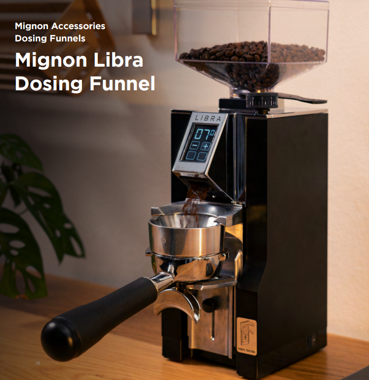 Eureka Mignon Dosing Funnel With Libra Grinder