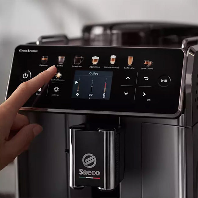 Philips Saeco GranAroma Fully Automatic Black Espresso Machine SM6585/00