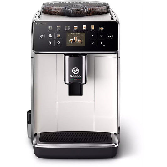 Philips Saeco GranAroma Fully Automatic White Espresso Machine SM6580/20