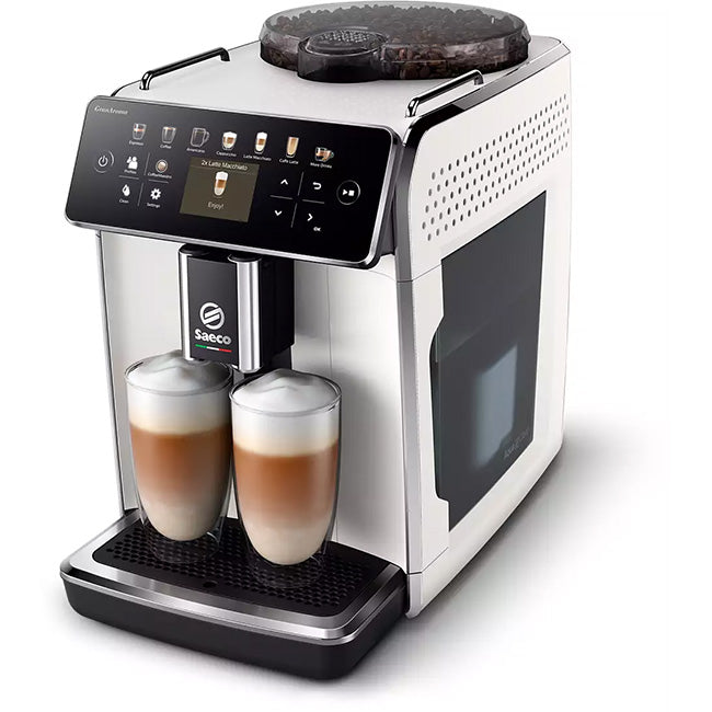 Philips Saeco GranAroma Fully Automatic White Espresso Machine SM6580/20