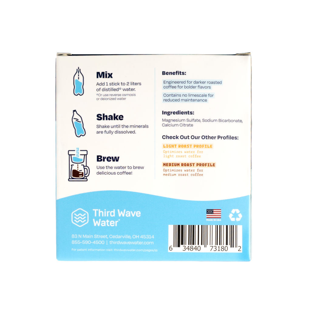 Third wave water back of box medium roast