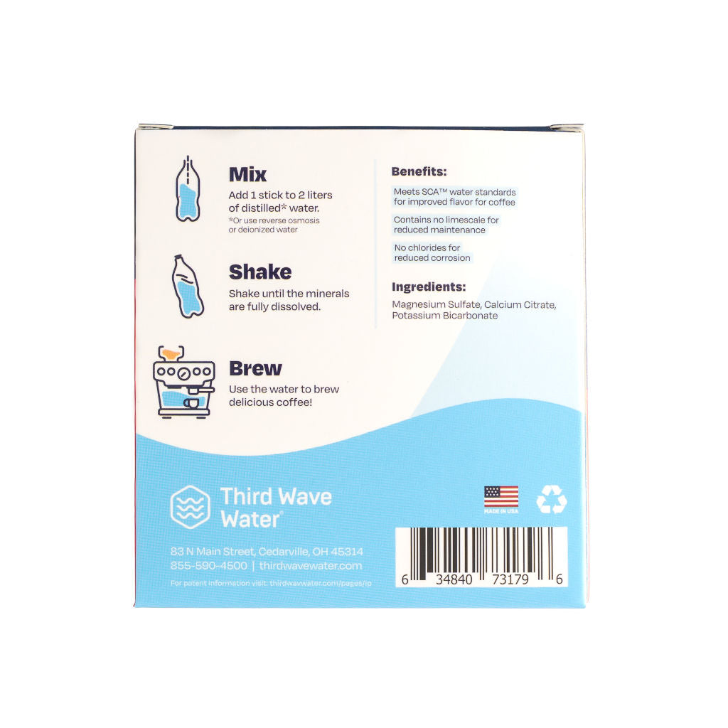 Third wave water back of box espresso