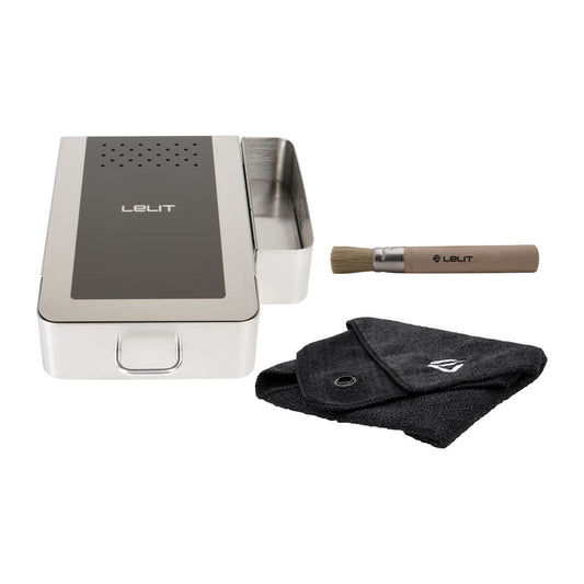 Photo of Lelit coffee VIP knock box with barista accesssories