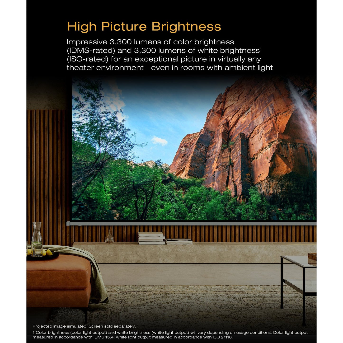 Epson QB1000 4K HDR 3,300 Lumen 3LCD Laser Projector (Each)